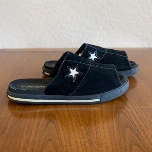 Vintage 90’s Converse Black Suede Mules/Slides